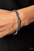 Paparazzi ♥ Box Office Bling - Black ♥ Bracelet