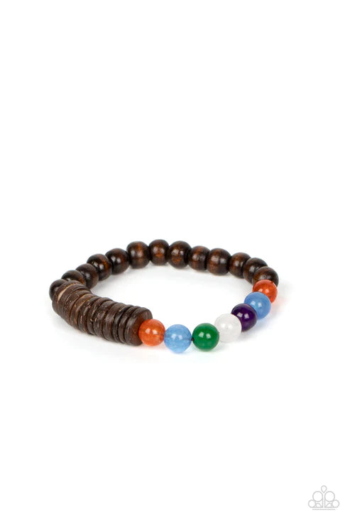 Paparazzi ♥ Tropical Kaleidoscope - Brown ♥ Bracelet