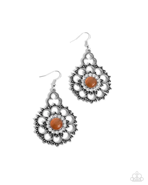 Paparazzi ♥ Floral Renaissance - Orange ♥ Earrings
