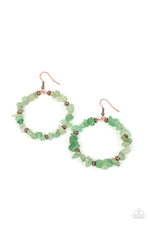 Paparazzi ♥ Mineral Mantra - Green ♥ Earrings