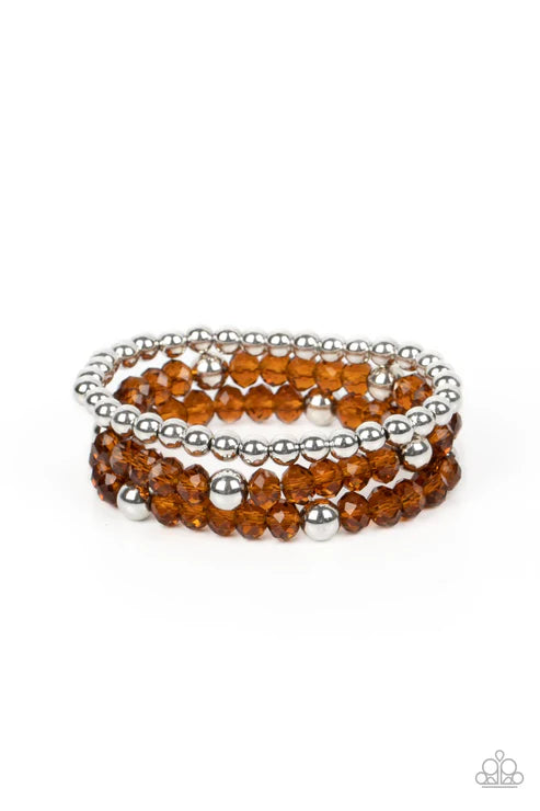 Paparazzi ♥ Prismatic Perceptions - Brown ♥ Bracelet