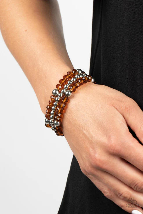 Paparazzi ♥ Prismatic Perceptions - Brown ♥ Bracelet