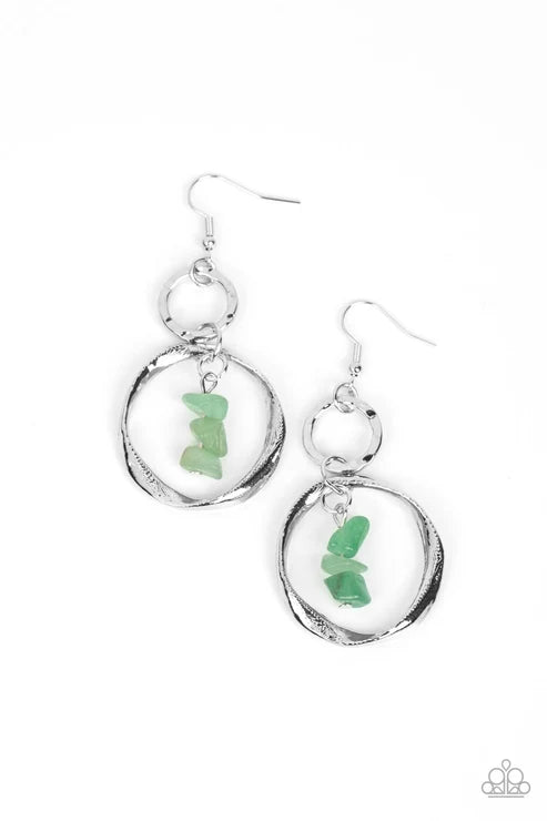 Paparazzi ♥ Good-Natured Spirit - Green ♥ Earrings