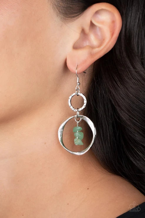 Paparazzi ♥ Good-Natured Spirit - Green ♥ Earrings