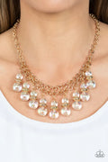 Paparazzi ♥ Deep Space Diva - Gold ♥ Necklace