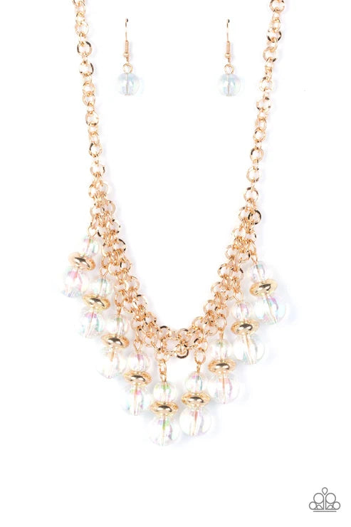 Paparazzi ♥ Deep Space Diva - Gold ♥ Necklace