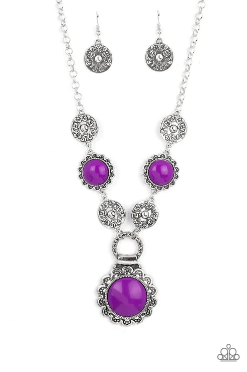 Paparazzi ♥ Poppy Persuasion - Purple ♥ Necklace