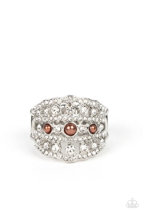Paparazzi ♥ Sailboat Bling - Brown ♥ Ring