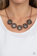 Paparazzi ♥ Desert Décor - Copper ♥ Necklace