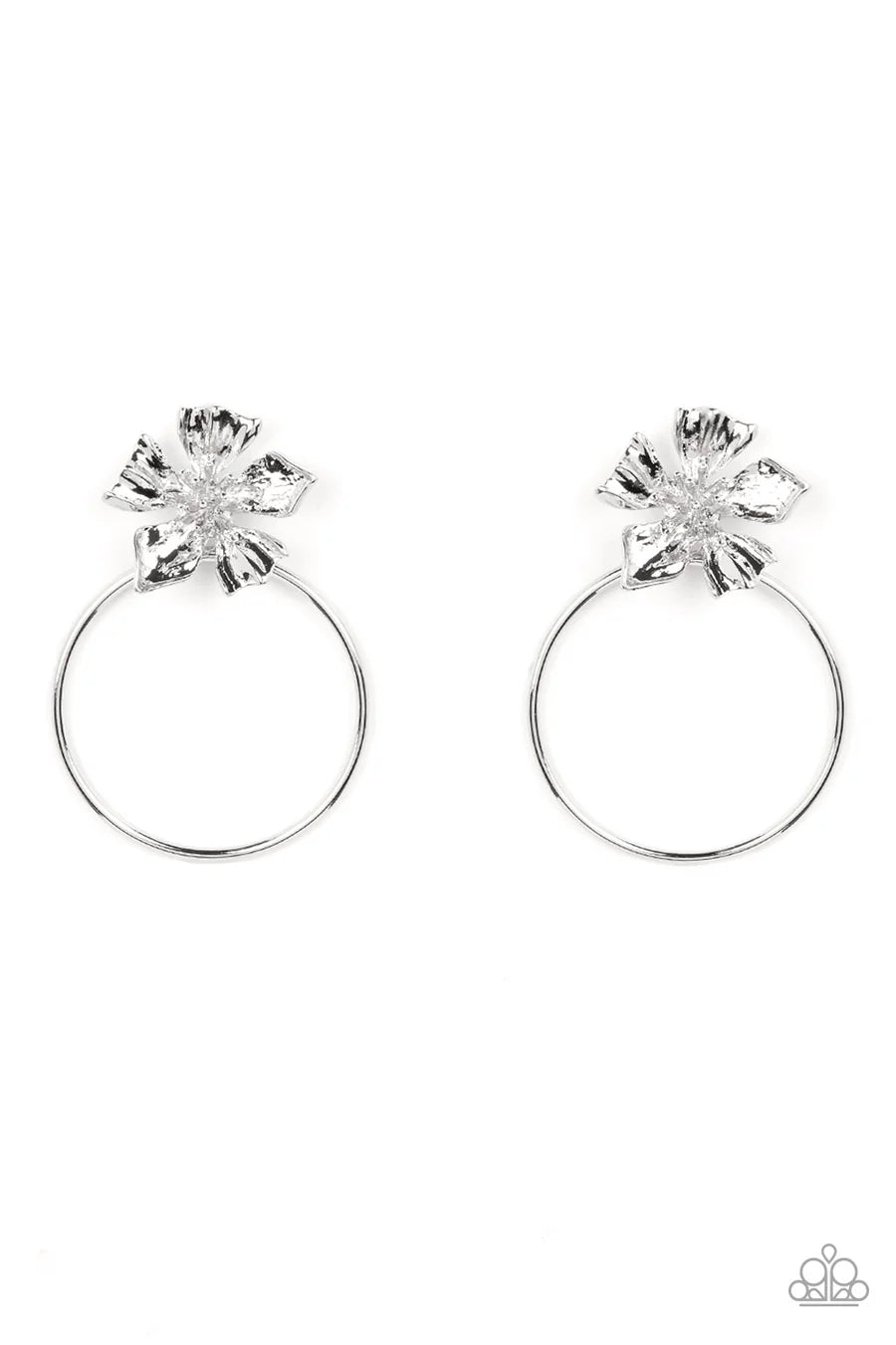 Paparazzi ♥ Buttercup Bliss - Silver ♥ Post Earrings