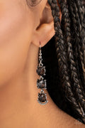 Paparazzi ♥ Determined to Dazzle - Silver ♥ Earrings
