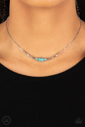Paparazzi ♥ Retro Rejuvenation - Blue ♥ Necklace