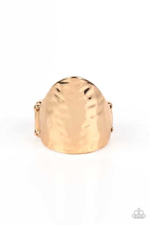 Paparazzi ♥ Basic Instincts - Gold ♥ Ring