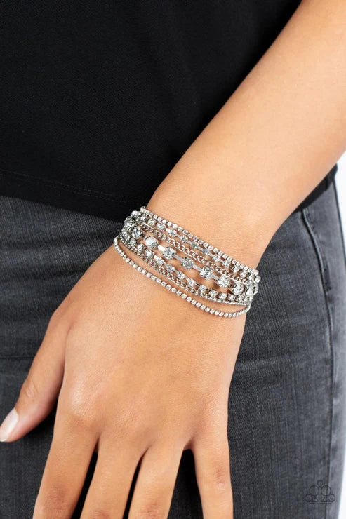 Paparazzi ♥ Interstellar Interlude - White ♥ Bracelet