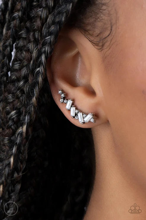 Paparazzi ♥ Stay Magical - White ♥ Post Earrings