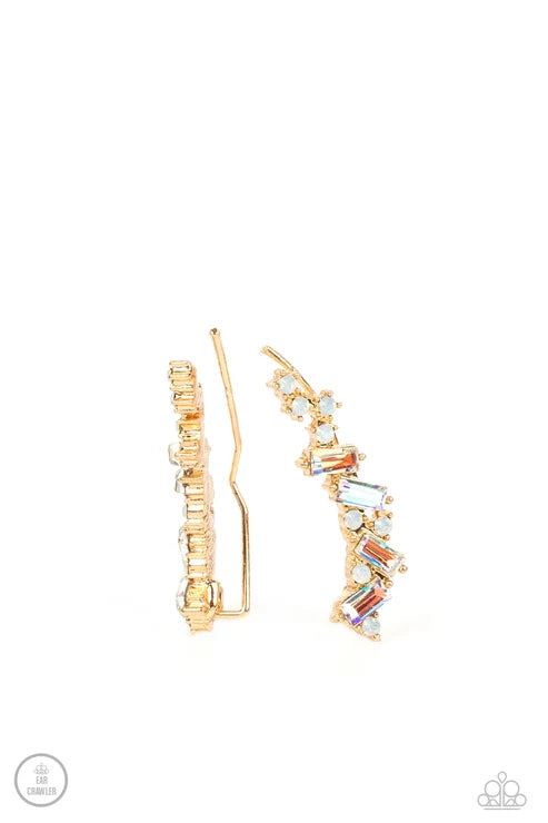Paparazzi ♥ Stay Magical - Gold ♥ Post Earrings