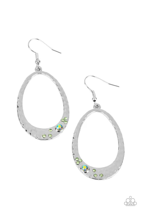 Paparazzi ♥ Seafoam Shimmer - Green ♥ Earrings