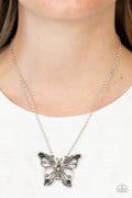 Paparazzi ♥ Badlands Butterfly - Black ♥ Necklace