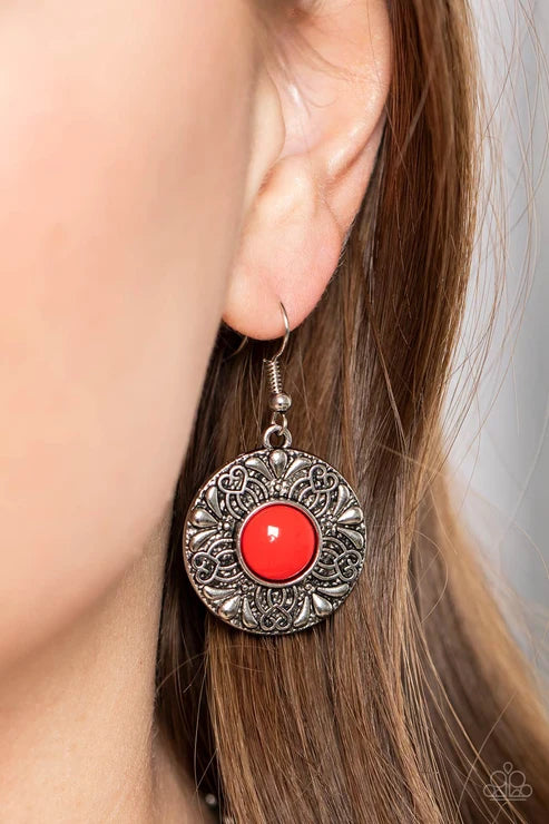 Paparazzi ♥ Garden Glade - Red ♥ Necklace