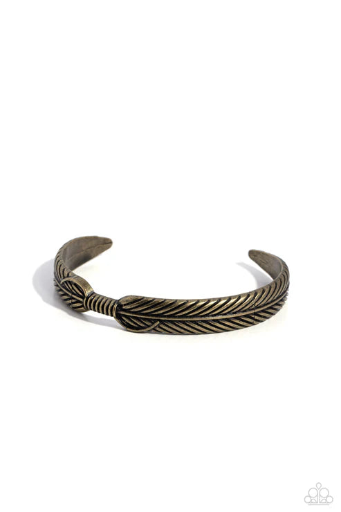Paparazzi ♥ Watching the FLOCK - Brass ♥ Mens Bracelet