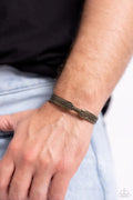 Paparazzi ♥ Watching the FLOCK - Brass ♥ Mens Bracelet