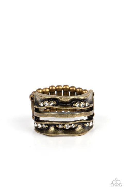 Paparazzi ♥ Unexpected Treasure - Brass ♥ Ring