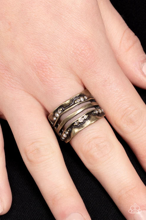 Paparazzi ♥ Unexpected Treasure - Brass ♥ Ring