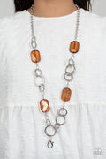 Paparazzi ♥ Stained Glass Glamour - Brown ♥ Lanyard