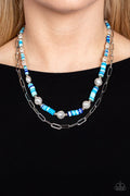 Paparazzi ♥ Tidal Trendsetter - Blue ♥ Necklace