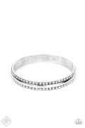 Paparazzi ♥ Forged Uproar - White ♥ Bracelet