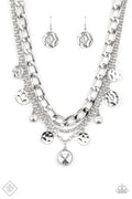 Paparazzi ♥ Industrial Noise - White ♥ Necklace