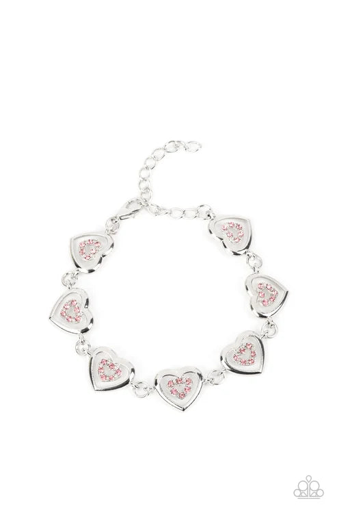 Paparazzi ♥ Catching Feelings - Pink ♥ Bracelet