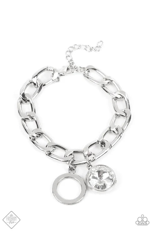 Paparazzi ♥ Unyielding Roar - White ♥ Bracelet