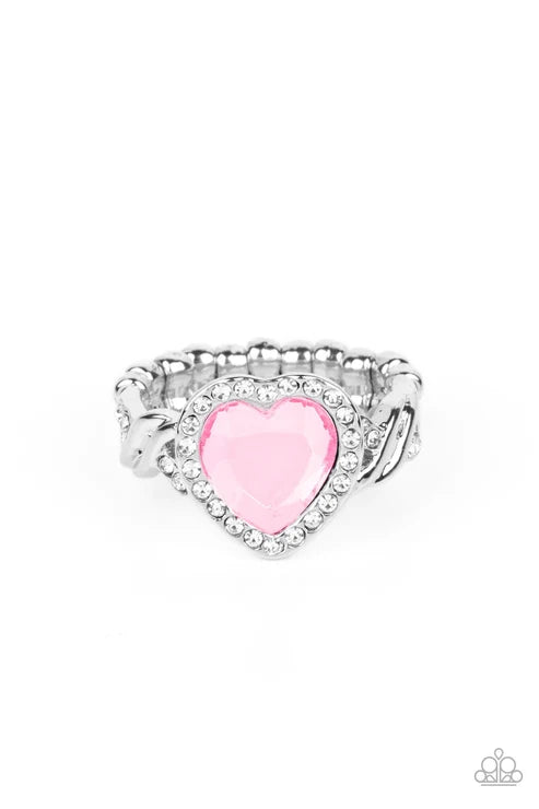 Paparazzi ♥ Committed to Cupid - Pink ♥ Ring
