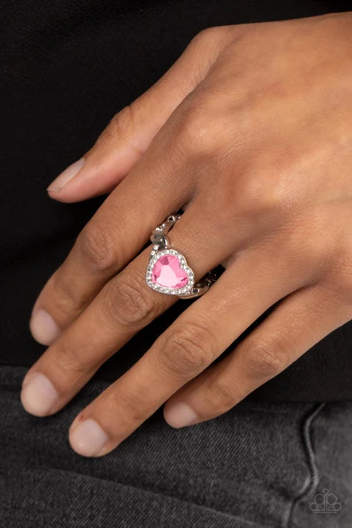 Paparazzi ♥ Committed to Cupid - Pink ♥ Ring