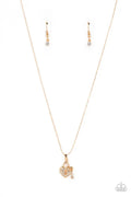 Paparazzi ♥ You Hold My Heart - Gold ♥ Necklace
