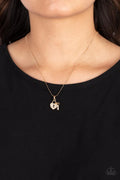 Paparazzi ♥ You Hold My Heart - Gold ♥ Necklace