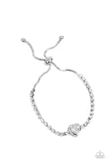 Paparazzi ♥ Mirrored Love - White ♥ Bracelet