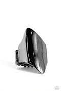 Paparazzi ♥ Pointed Palm Desert - Black ♥ Ring