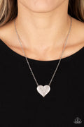 Paparazzi ♥ Spellbinding Sweetheart - White ♥ Necklace