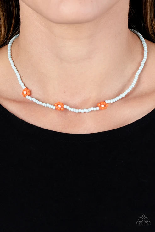 Paparazzi ♥ Bewitching Beading - Orange ♥ Necklac