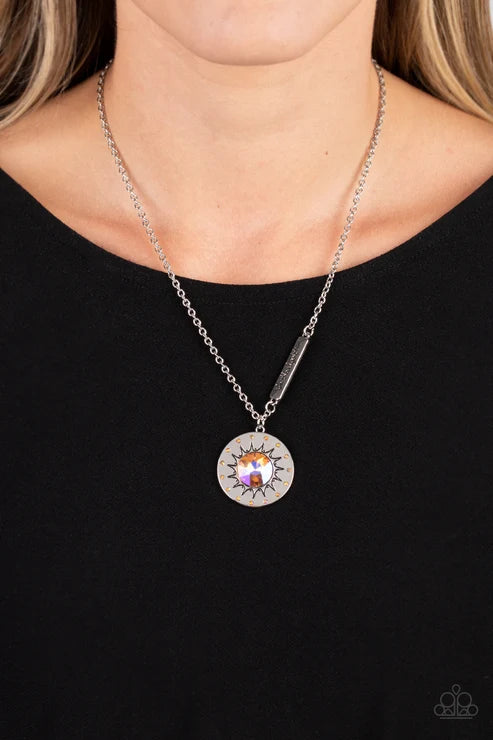 Paparazzi ♥ Sundial Dance - Orange ♥ Necklace