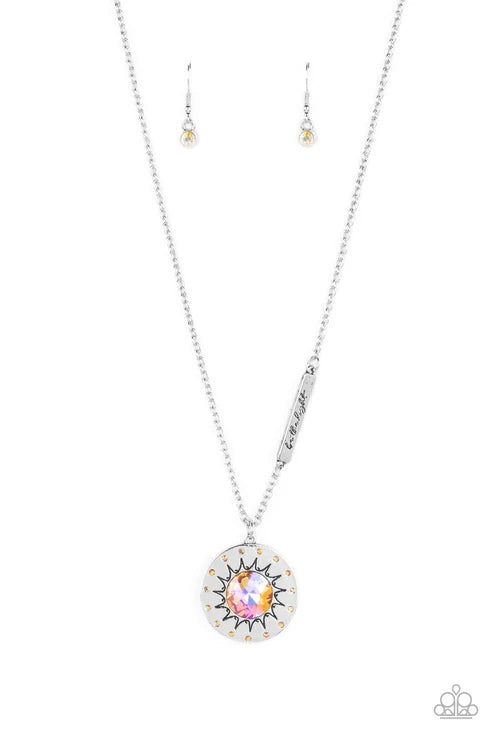 Paparazzi ♥ Sundial Dance - Orange ♥ Necklace