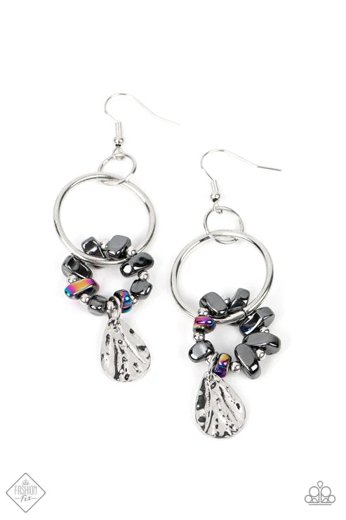 Paparazzi ♥ Fossil Flair - Multi ♥ Earrings