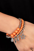Paparazzi ♥ Individual Inflorescence - Orange ♥ Bracelet