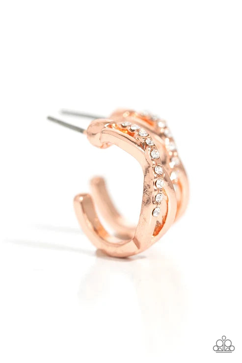 Paparazzi ♥ Horoscopic Helixes - Copper ♥ Earrings