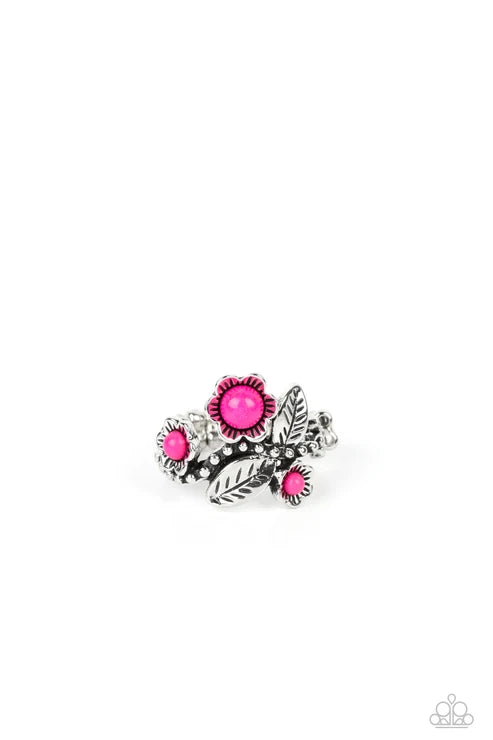 Paparazzi ♥ Wonderland Wildflower - Pink ♥ Ring