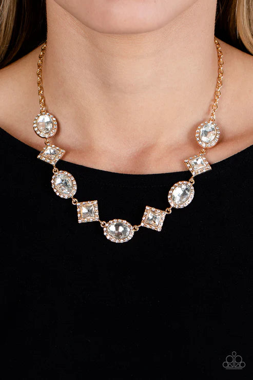 Paparazzi ♥ Diamond of the Season - Gold ♥ Necklace