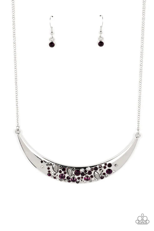 Paparazzi ♥ Bejeweled Baroness - Purple ♥ Necklace