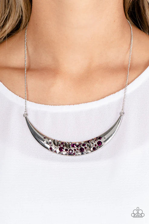 Paparazzi ♥ Bejeweled Baroness - Purple ♥ Necklace